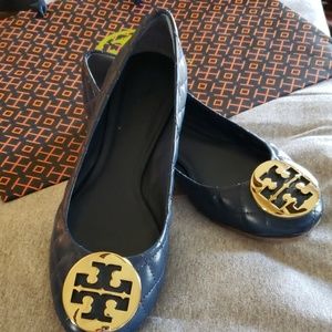 Navy Tory Burch flats